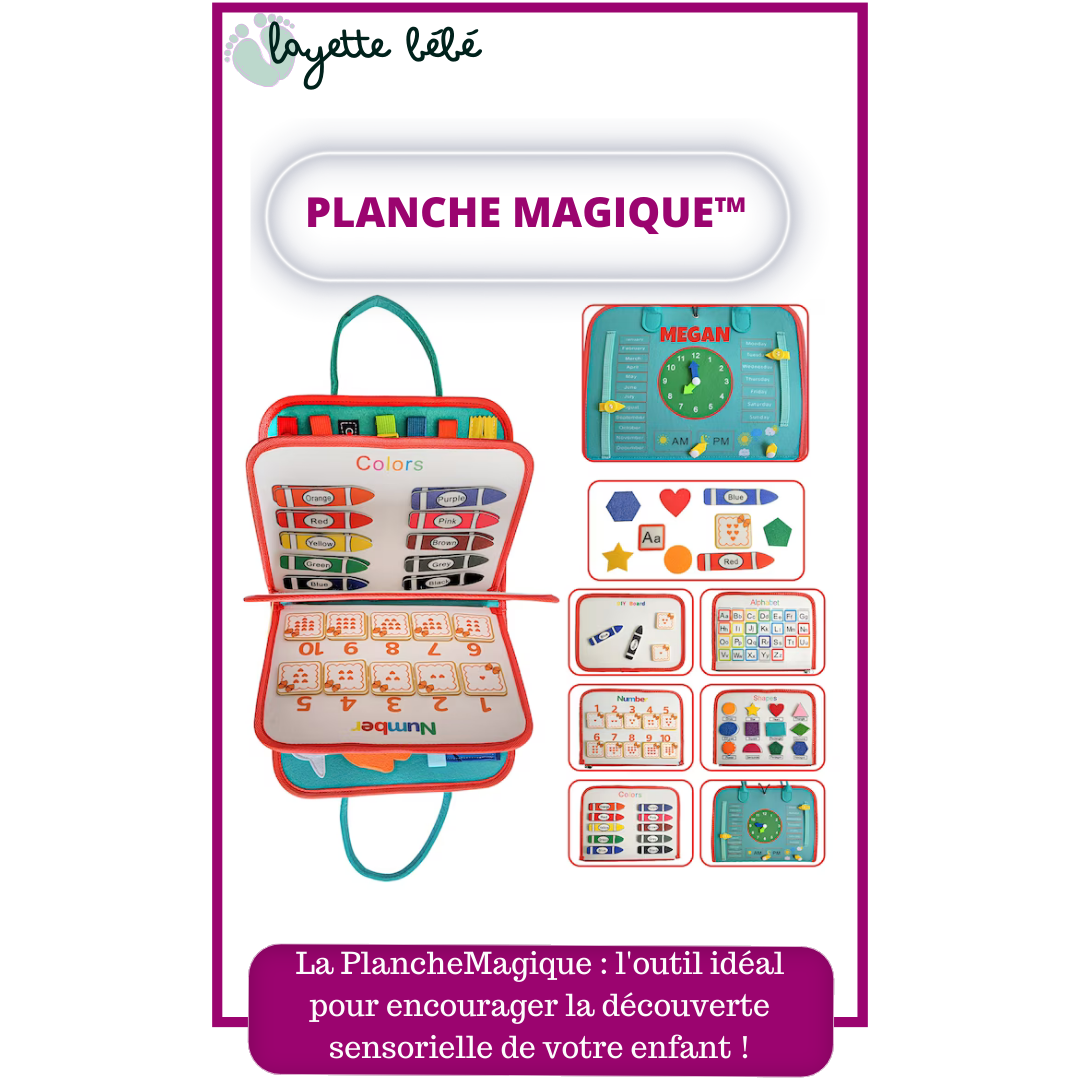PlancheMagique™ -Tableau, et jouet éducatif, sensoriel, Montessori